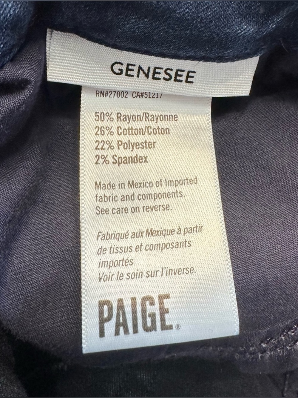 PAIGE Dark Indigo Wide-Leg Jeans - Picture 4 of 11